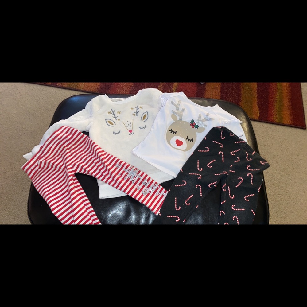 2 toddler girls holiday outfits